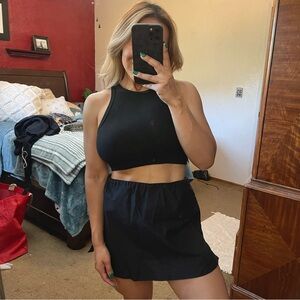 DJERF AVENUE | NWOT! 100% Organic Cotton Black Mini Skirt Size: Small